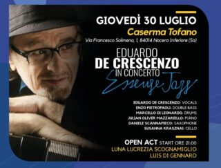 Eduardo De Crescenzo – Essenze Jazz 2026 giovedì 30 luglio al Nocera Jazz festival